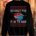Oh What Fun It Is To Ride Christmas Surfing Unisex Sweatshirt