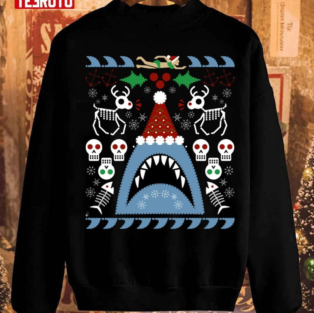 Santa Jaws Unisex Sweatshirt