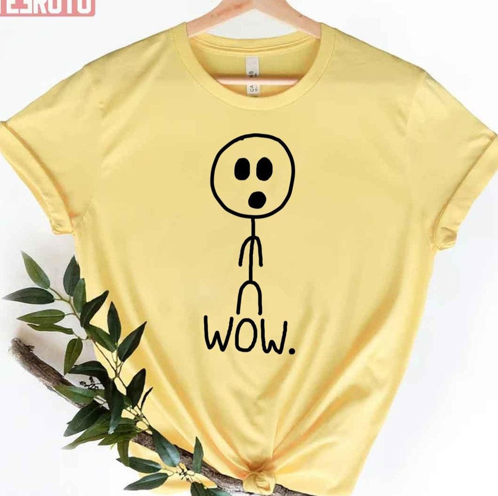 Shocked Funny Wow Stickman Unisex T-Shirt