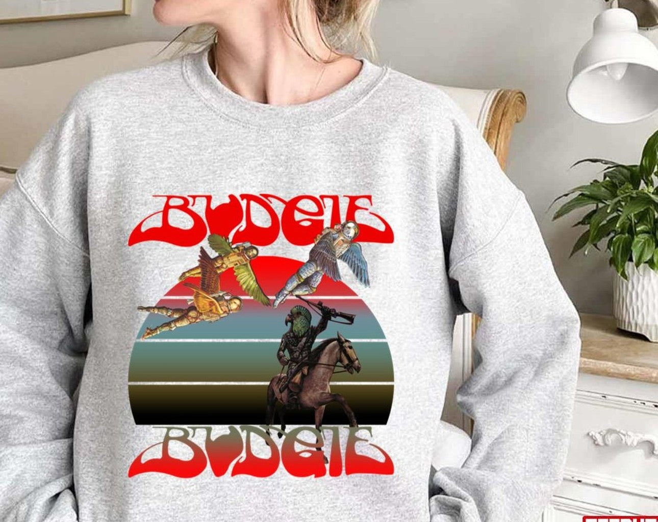 Bandolier Album 1975 Budgie Band Vintage Unisex Sweatshirt