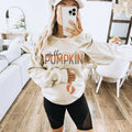 hello pumpkin pregnancy sweater - hello pumpkin pregnancy announcement sweatshirt - fall pregnancy sweaters - fall pregnancy shirt -pullover Light
