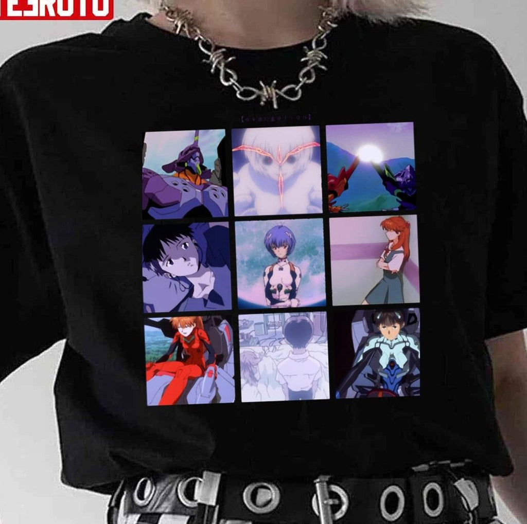 Neon Genesis Evangelion Vaporwave Aesthetic Unisex T-Shirt