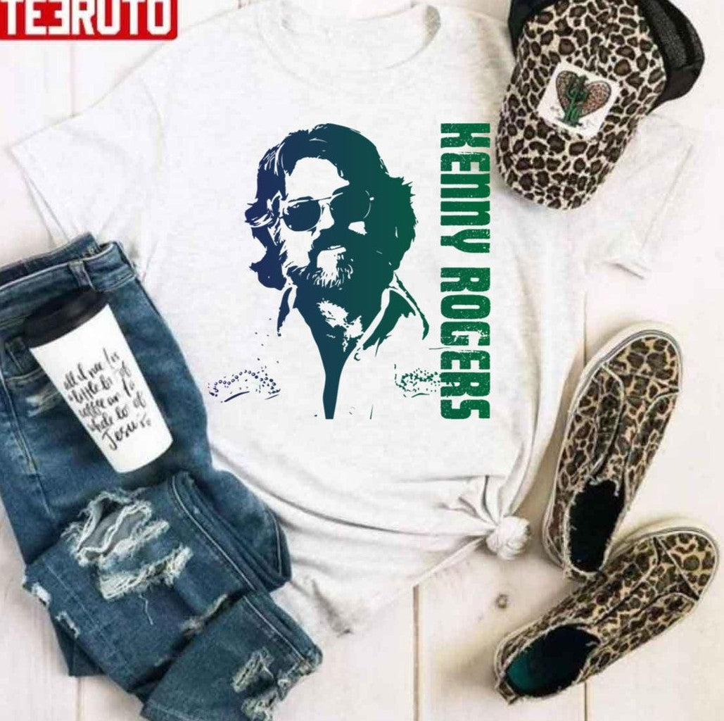 Singer Songwriter Illustration Kenny Rogers Unisex Hoodie