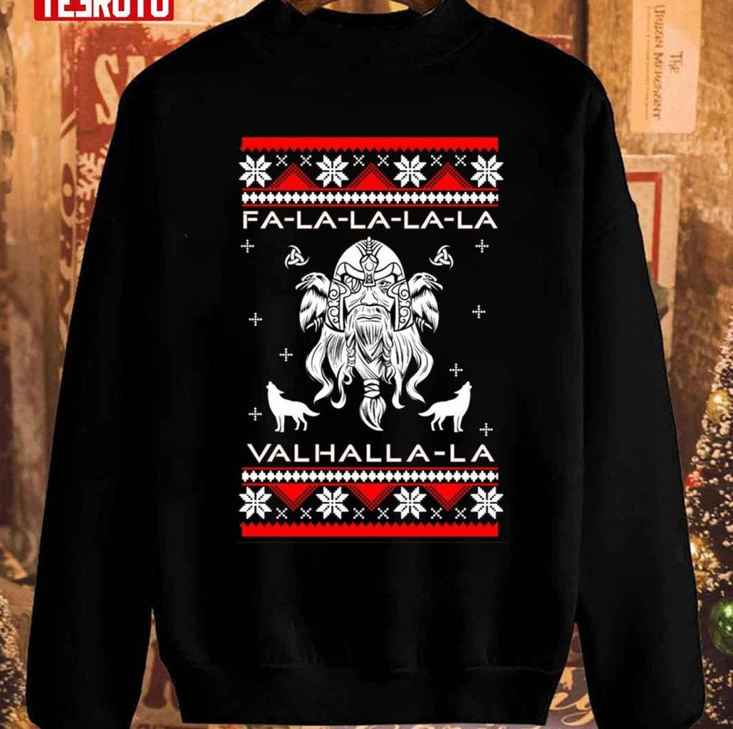 Odin Yul Vking Christmas Pattern Unisex Sweatshirt