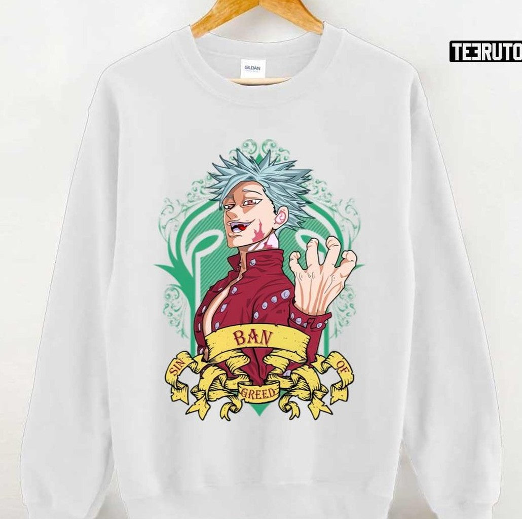 Ban Greed The Seven Deadly Sins Amazing Artwork Unisex T-Shirt
