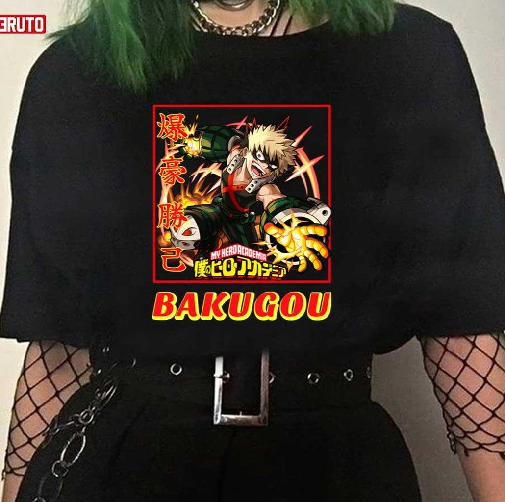 Anime My Hero Academia Bakugo Katsuki Artwork Unisex T-shirt