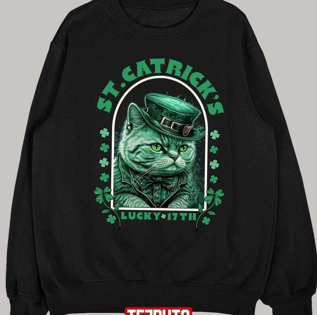 Saint Patrick's Day Cat Celebration Unisex T-Shirt