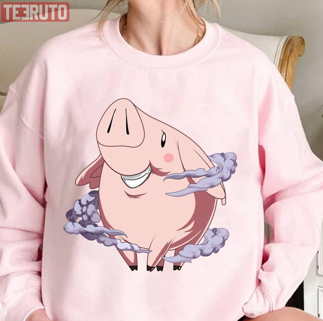 The Funny Pig Seven Deadly Sins Anime Hawks Unisex T-Shirt