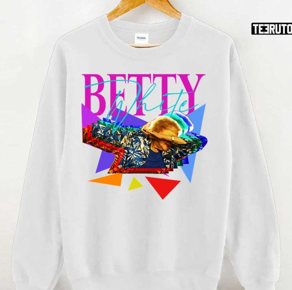 Betty White Dabbing Funny Art Unisex T-shirt