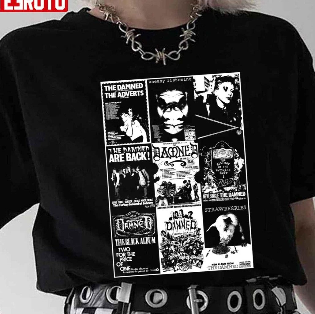 The Damned White Design Unisex T-Shirt