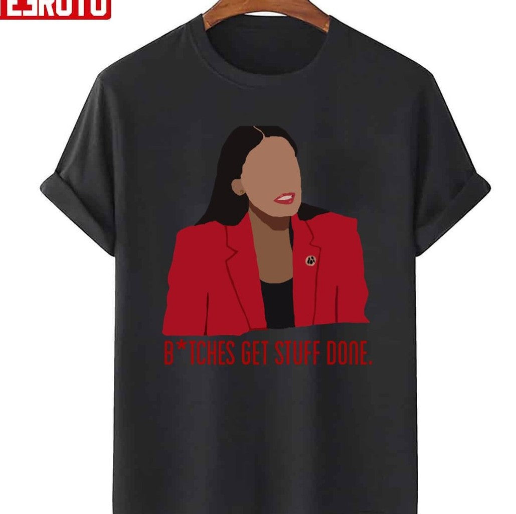 Bitches Get Stuff Done AOC Minimalist Unisex T-Shirt