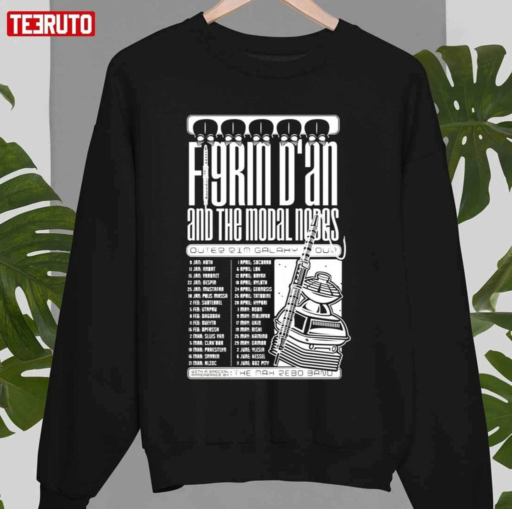 Poster Outer Rim Galaxy Tour Figrin D'an And The Modal Nodes Design Unisex T-Shirt