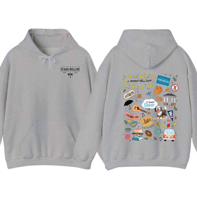 Stars Hollow Hoodie, Lukes Diner, Gilmore Girl tshirt Eras, Fall Comfort Womenswear