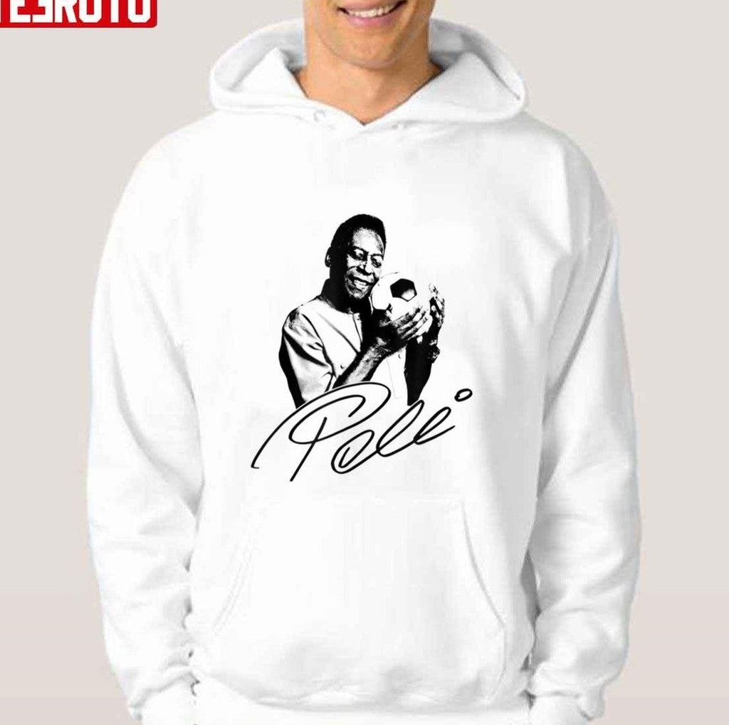 Pele Football Legend Player Pelé Legends Live Forever Unisex Hoodie