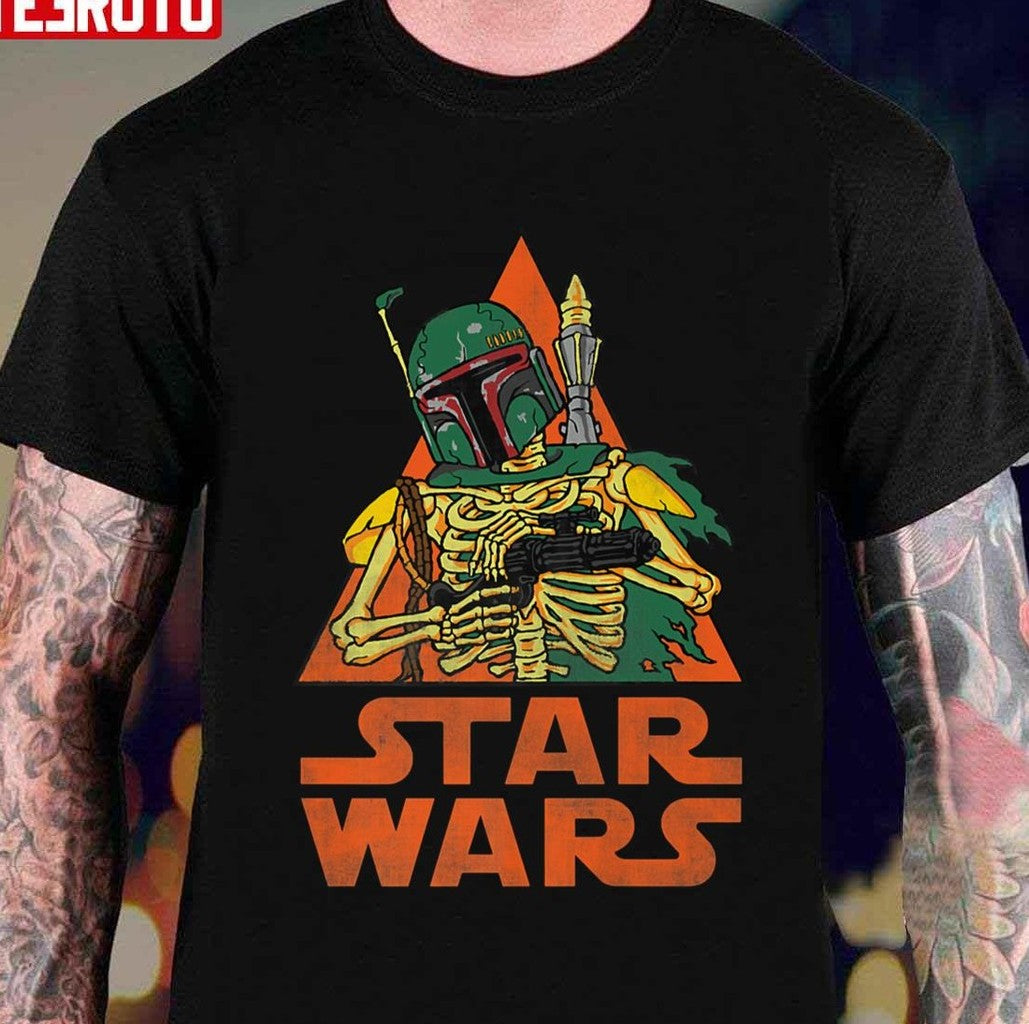 Skeleton Boba Fett Halloween Costume Unisex T-Shirt
