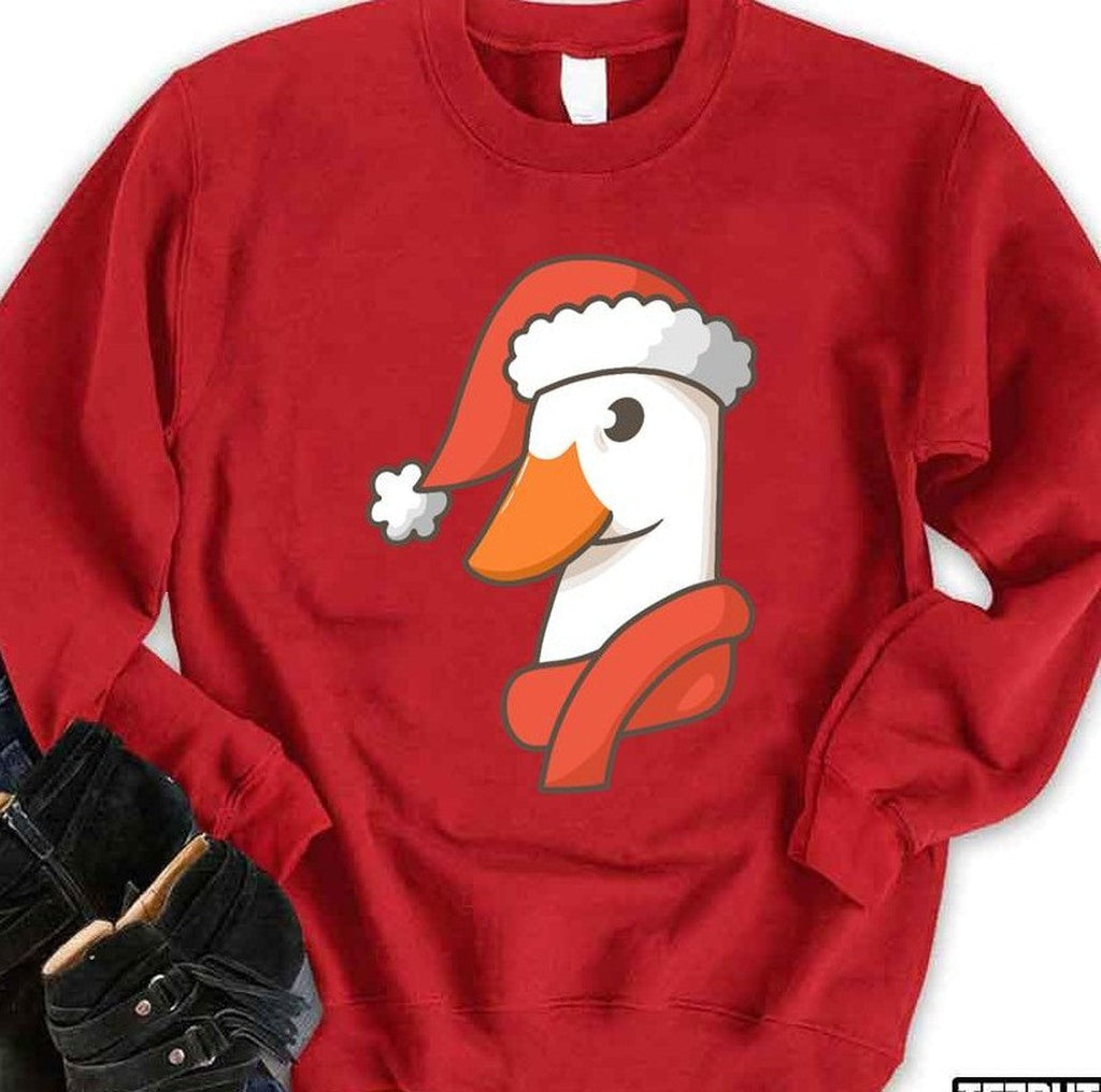 Santa Duck Christmas Unisex Sweatshirt