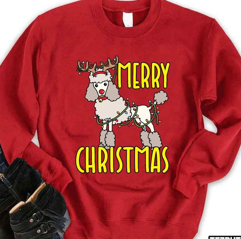 Poodle Christmas Unisex Sweatshirt