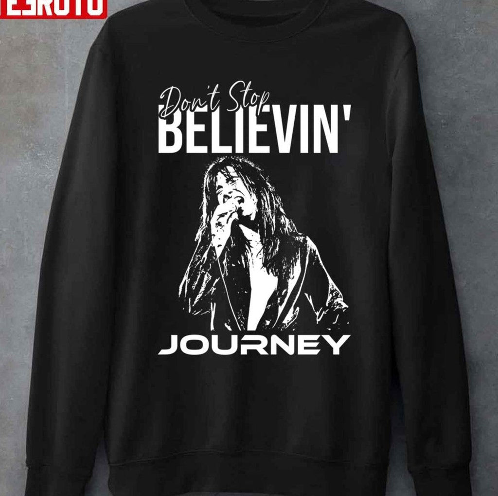 Steve Perry Of Journey The Band Don't Stop Believin' Design Grunge Texture Unisex T-Shirt