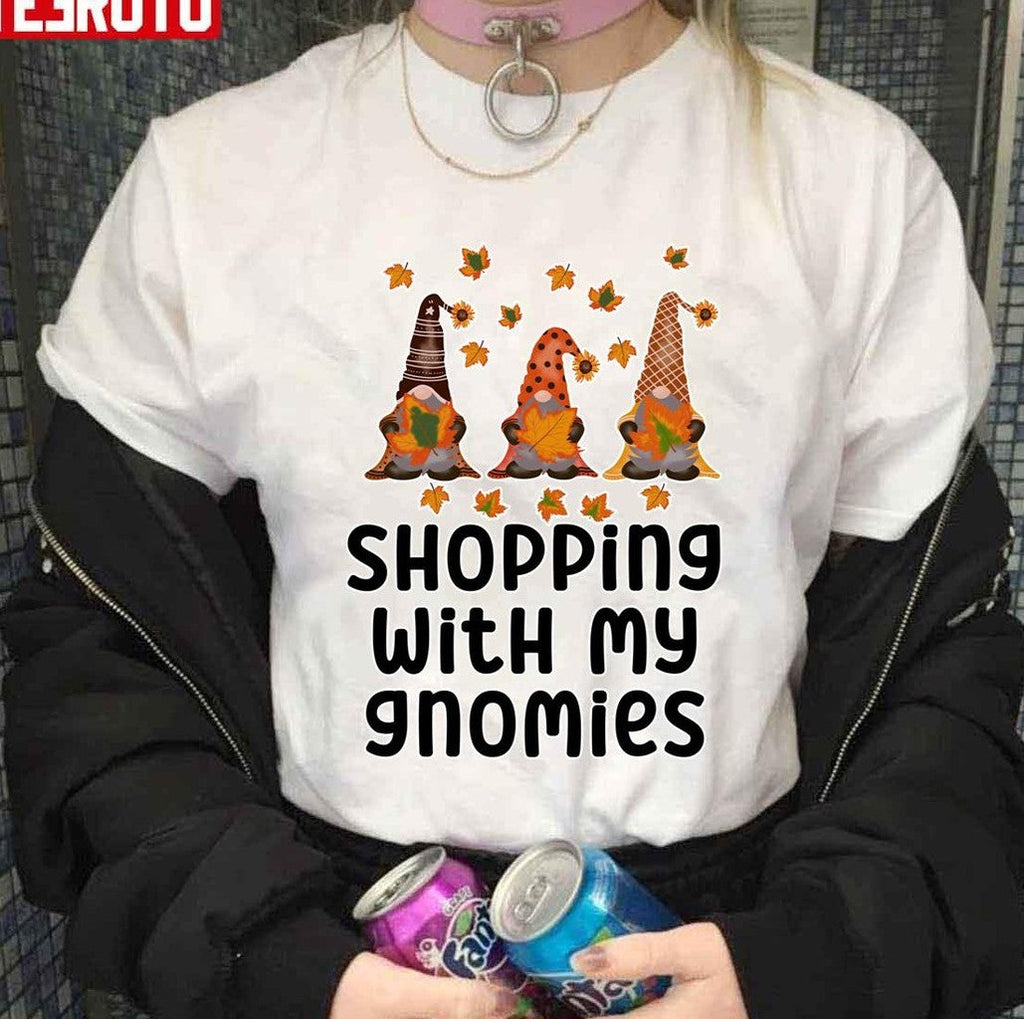Quote Shopping With My Gnomies Holidays Unisex Sweatshirt