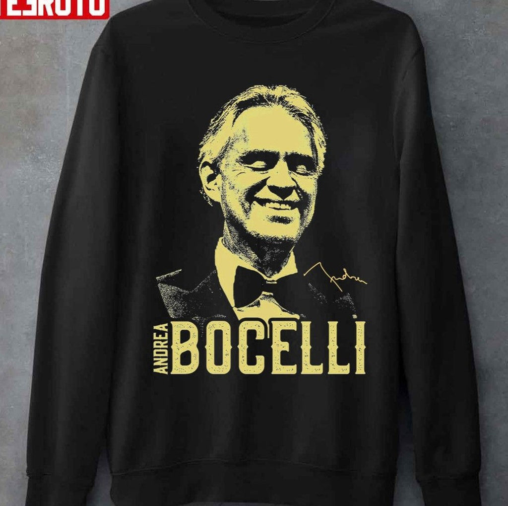 Retro Vintage Andrea Bocelli Signature Unisex Sweatshirt