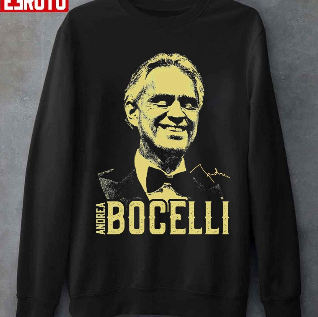 Retro Vintage Andrea Bocelli Signature Unisex Sweatshirt