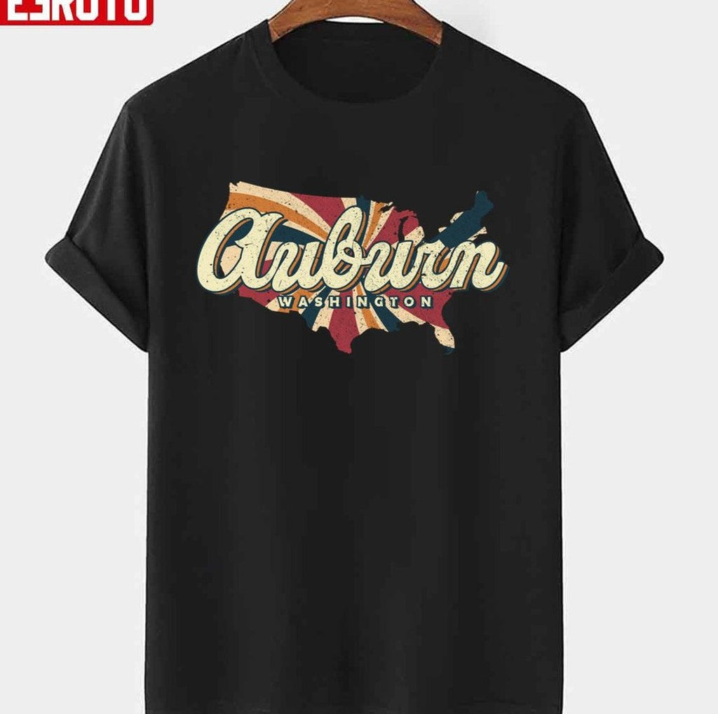 Auburn Washington Hometown Retro Unisex T-Shirt
