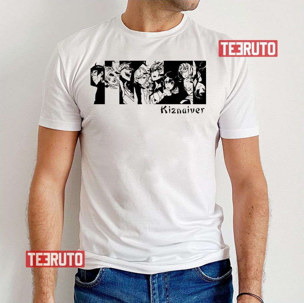 Black And White Anime Kiznaiver Unisex T-Shirt