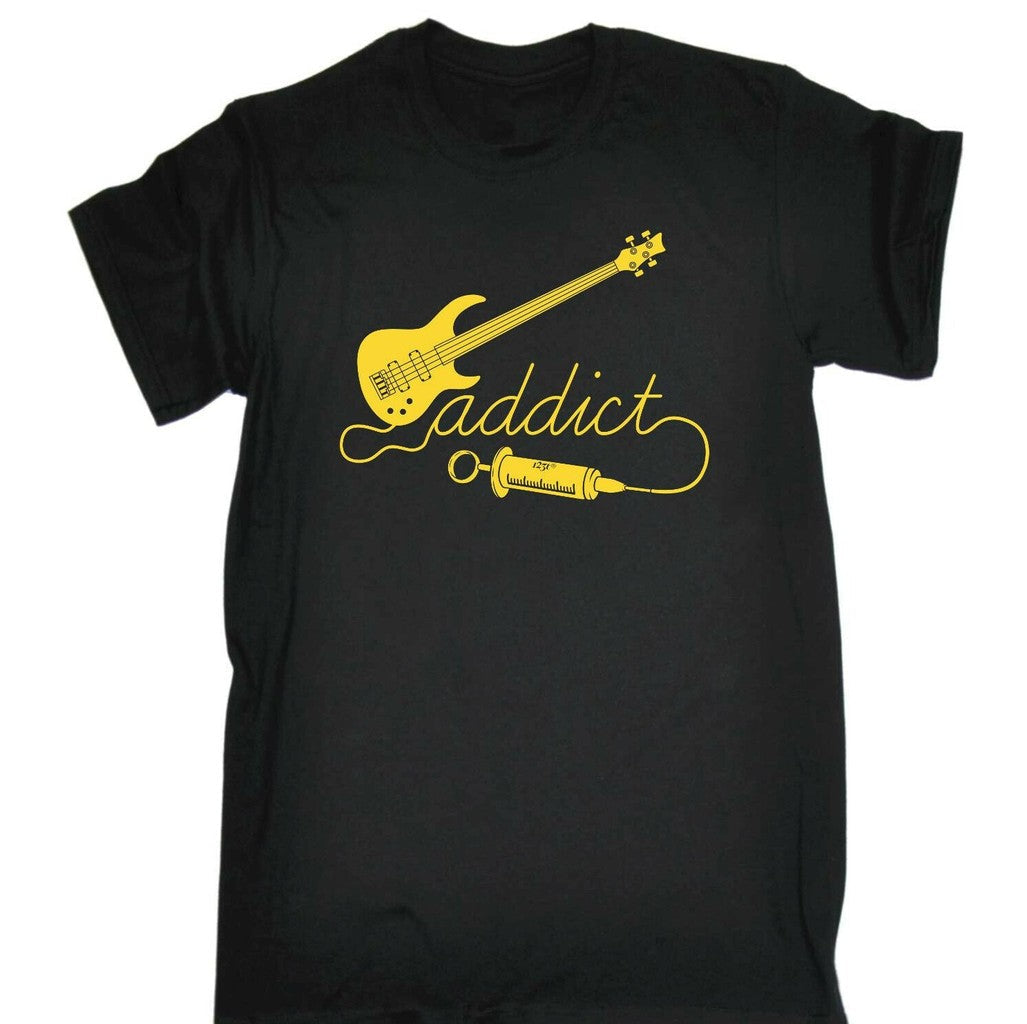 Bass Guitar Addict Music Unisex T-Shirt