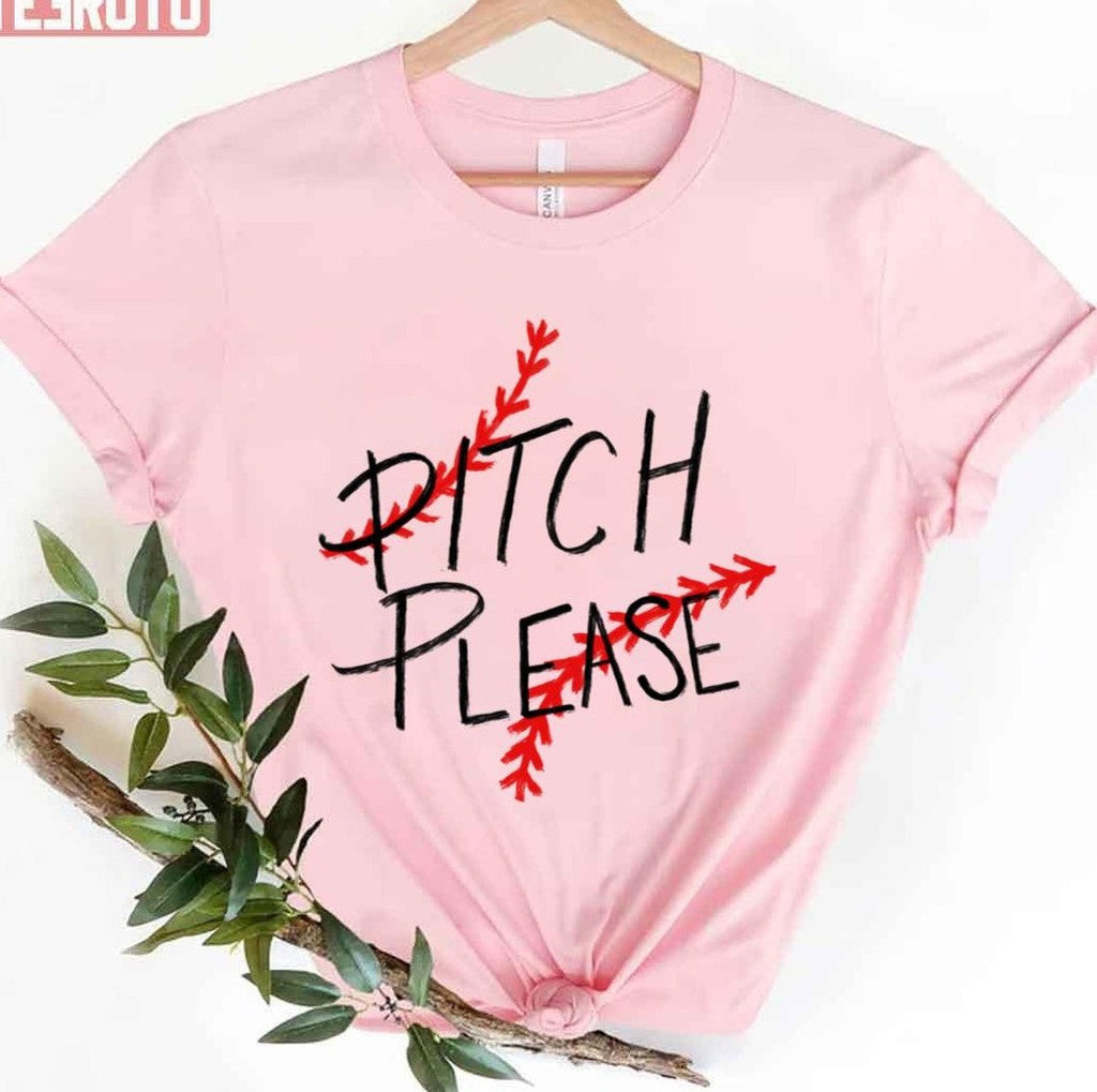 Pitch Please Baseball Player Unisex T-Shirt