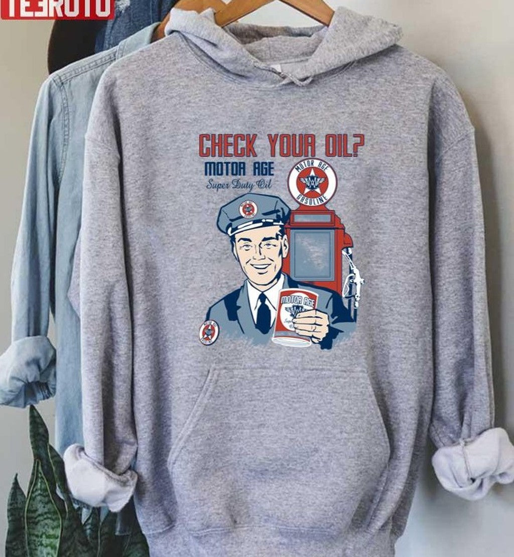 Motor Age Check Your Oil Unisex T-Shirt