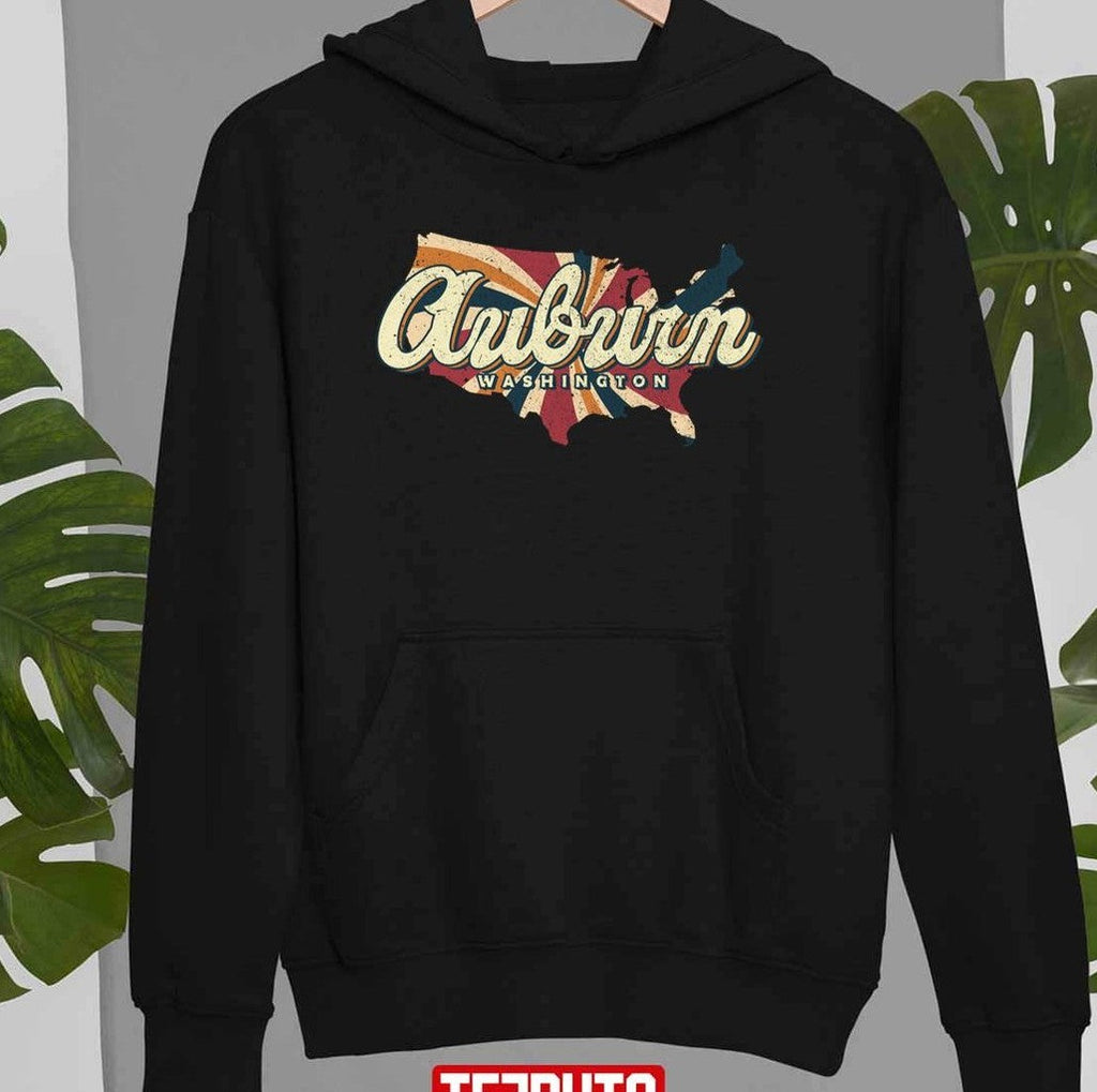 Auburn Washington Hometown Retro Unisex T-Shirt
