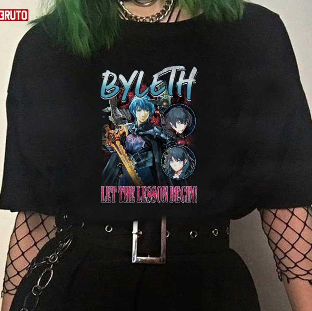 Professor Warrior Byleth Fire Emblem Let The Lesson Begin Vintage Graphic Unisex T-shirt