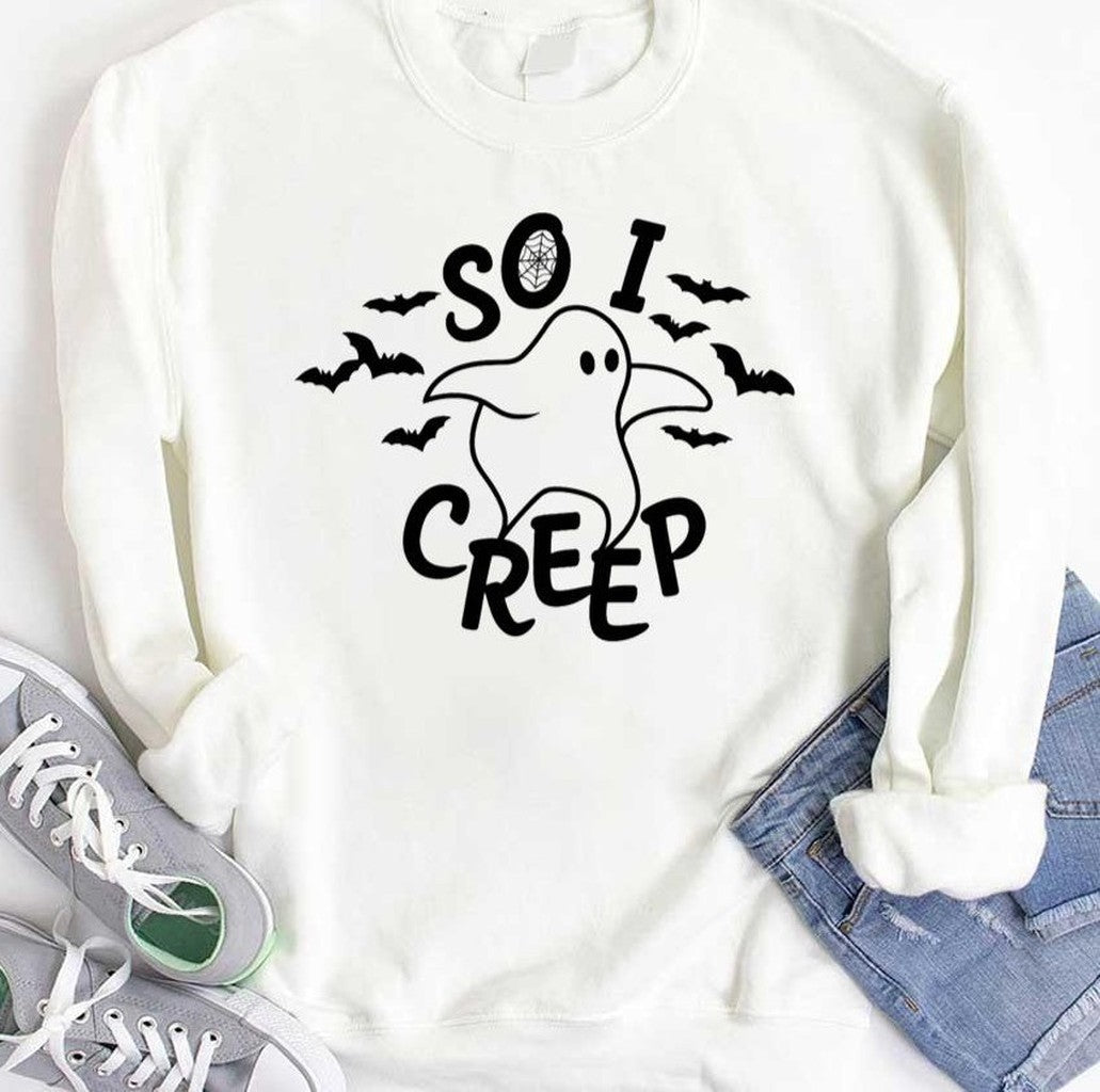 So I Creep Halloween Ghost Funny Unisex T-Shirt