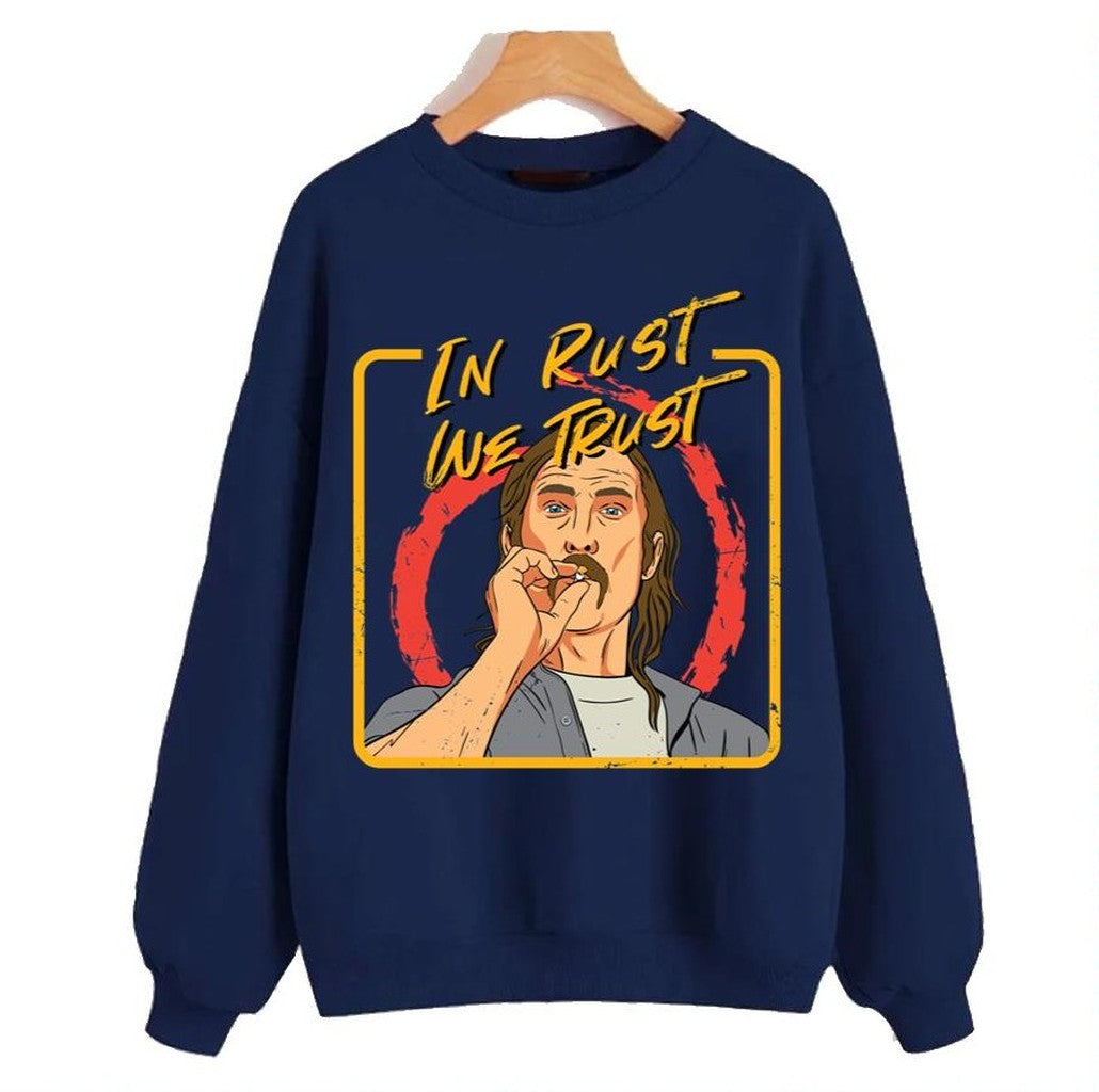 Rust Cohle Cartoon Design Unisex Sweatshirt