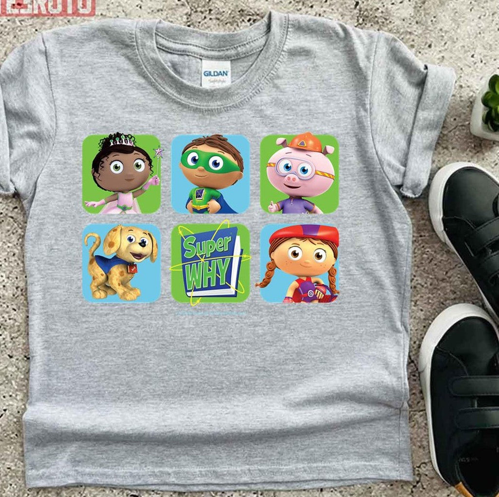 Super Heroes Super Why Unisex T-Shirt
