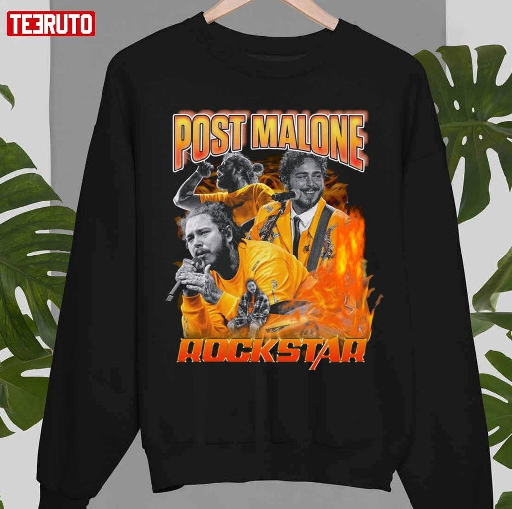 Be A Rockstar Post Malone Vintage Collage 90s Bootleg Unisex T-Shirt