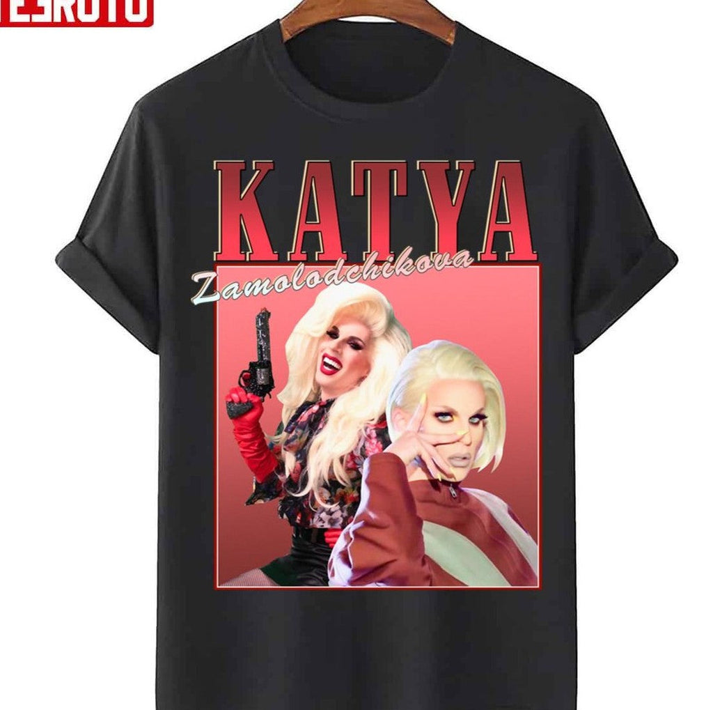 Music Vintage Katya Brown Zamolodchikova Collage Design Trixie &amp; Katya Unisex T-Shirt