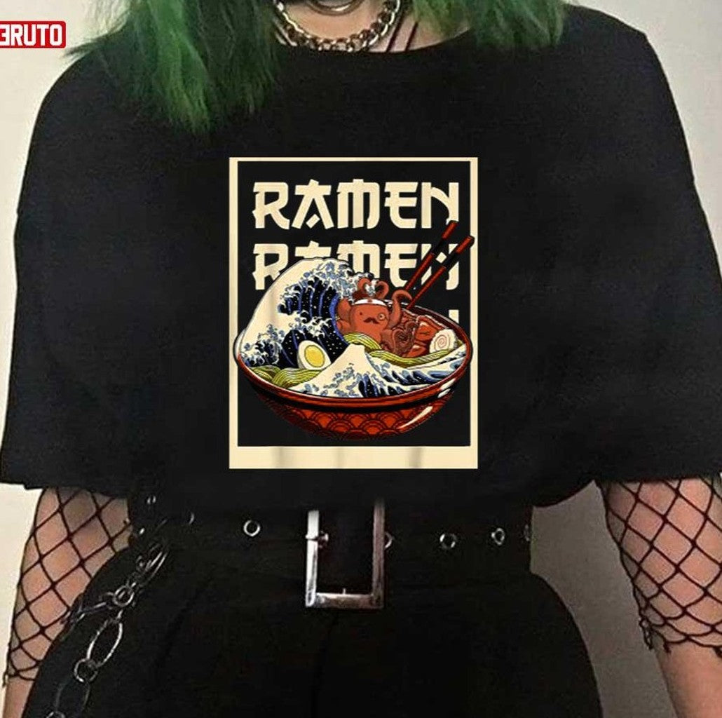 Shrimp Ramen Japanese Cute Kawaii Anime Unisex T-Shirt