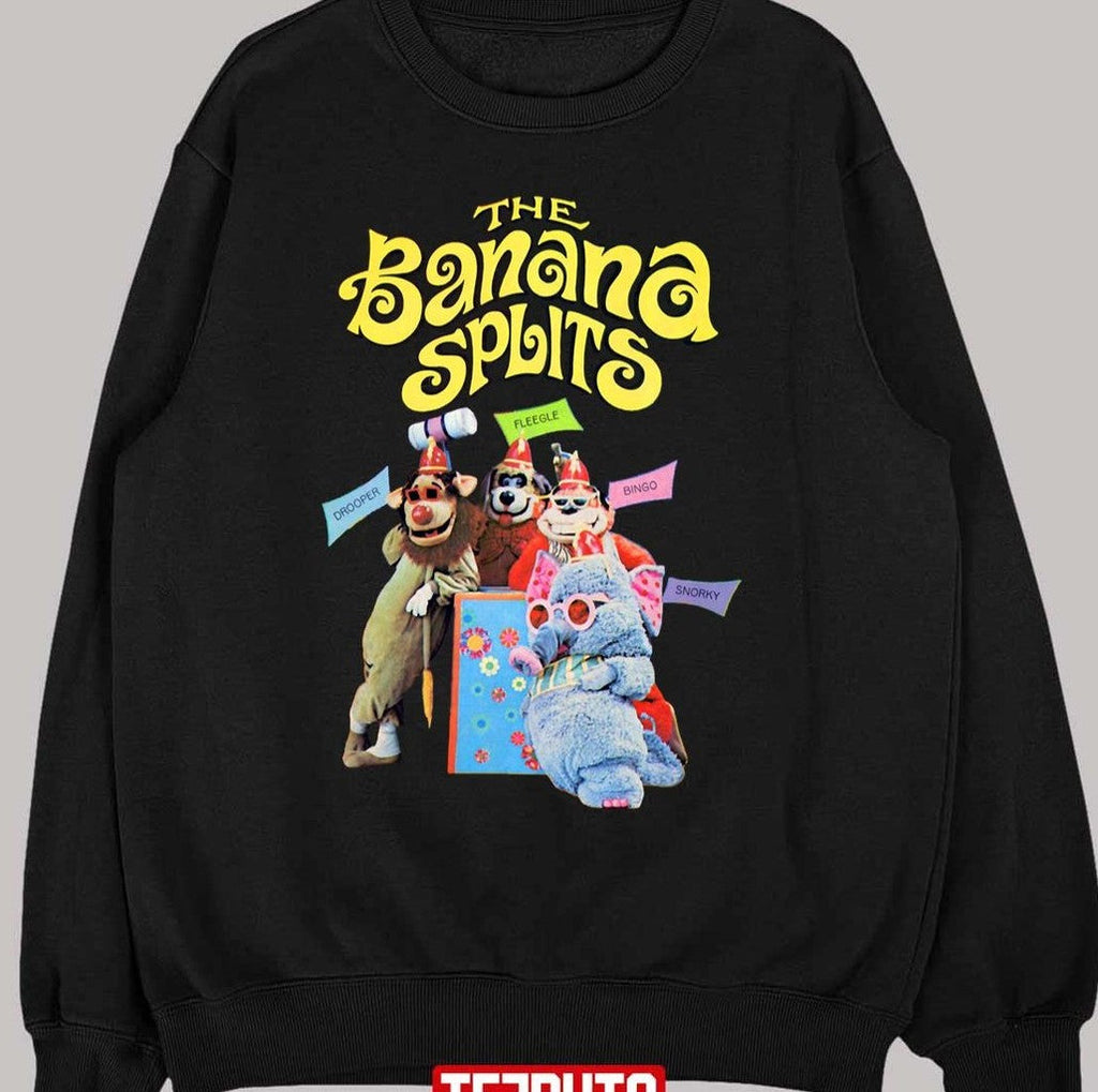 The Banana Splits Retro Cast Drooper Fleegle Bingo Snorky Unisex T-Shirt