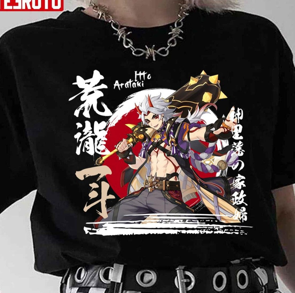 Arataki Itto Animated Design Genshin Impact Unisex T-Shirt