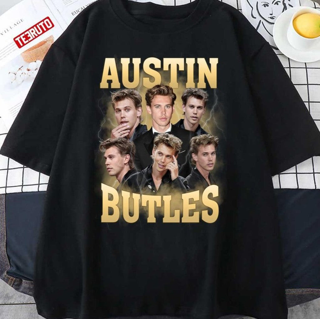 Austin Butler Vintage Yellow Portrait Unisex Sweatshirt