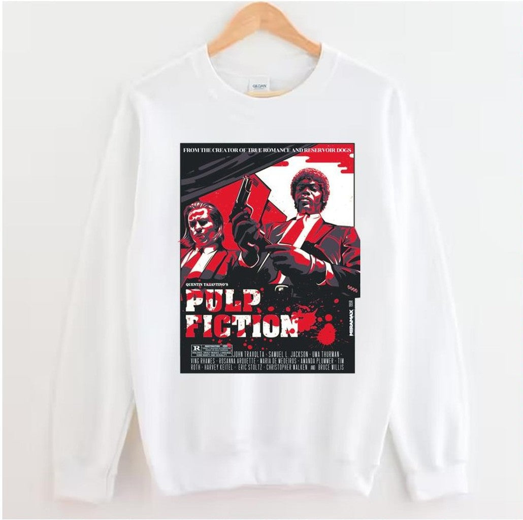 Artistic Rendering Of Pf Movie Pulp Fiction Unisex Sweatshirt