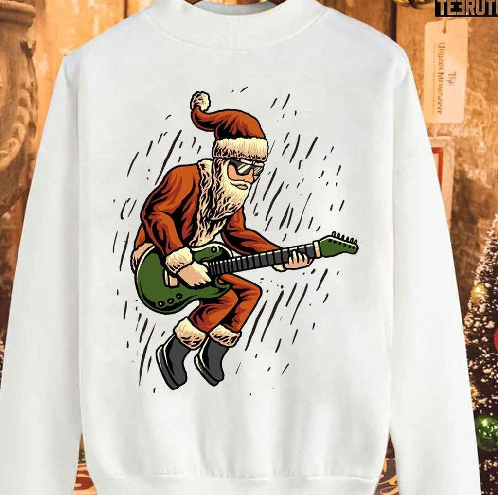 Santa Rock And Roll Sweatshirt