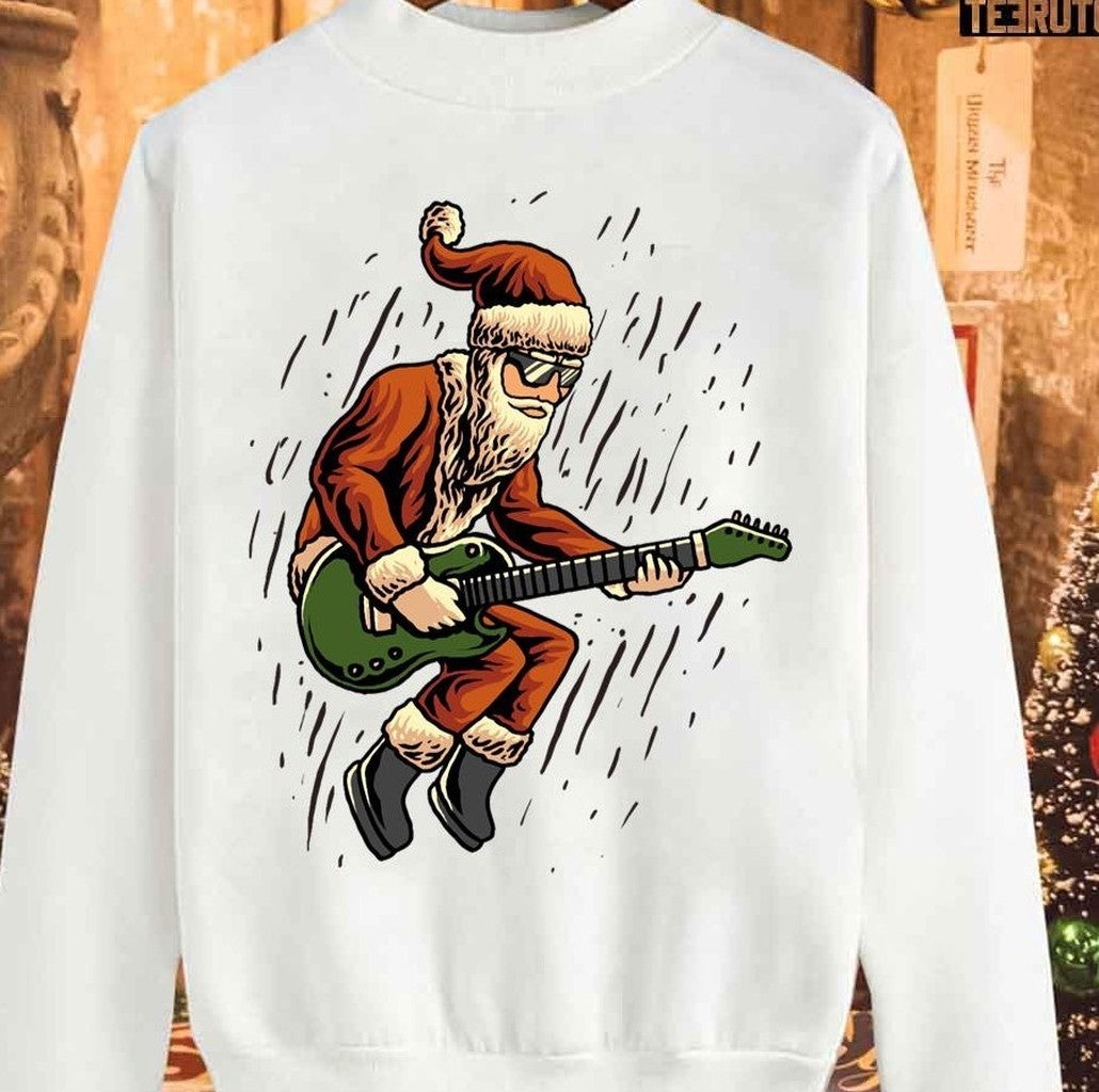 Santa Rock And Roll Sweatshirt