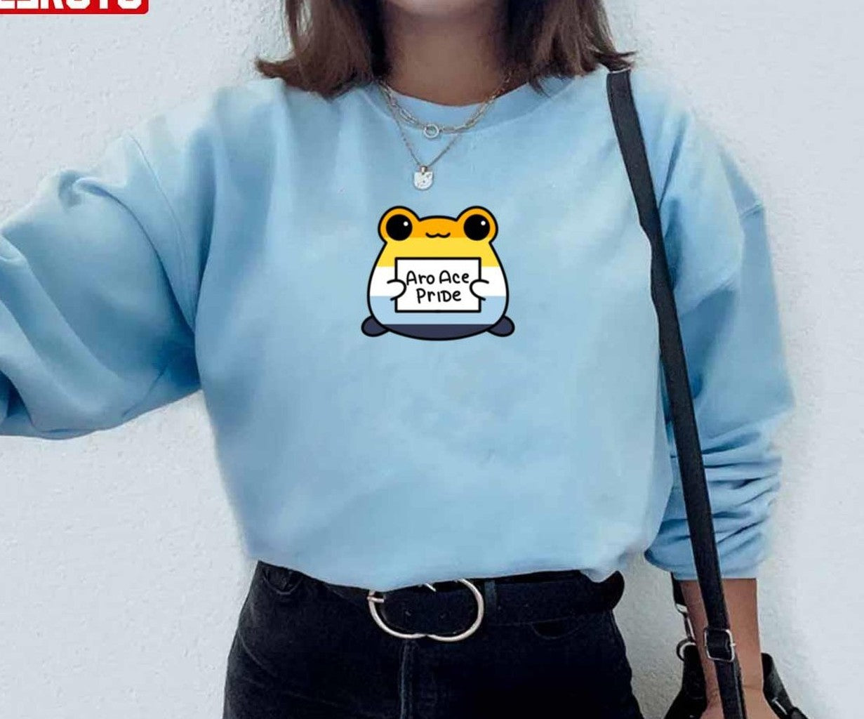 Aro Ace Pride Frogs Lgbtq Pride Month Unisex Sweatshirt
