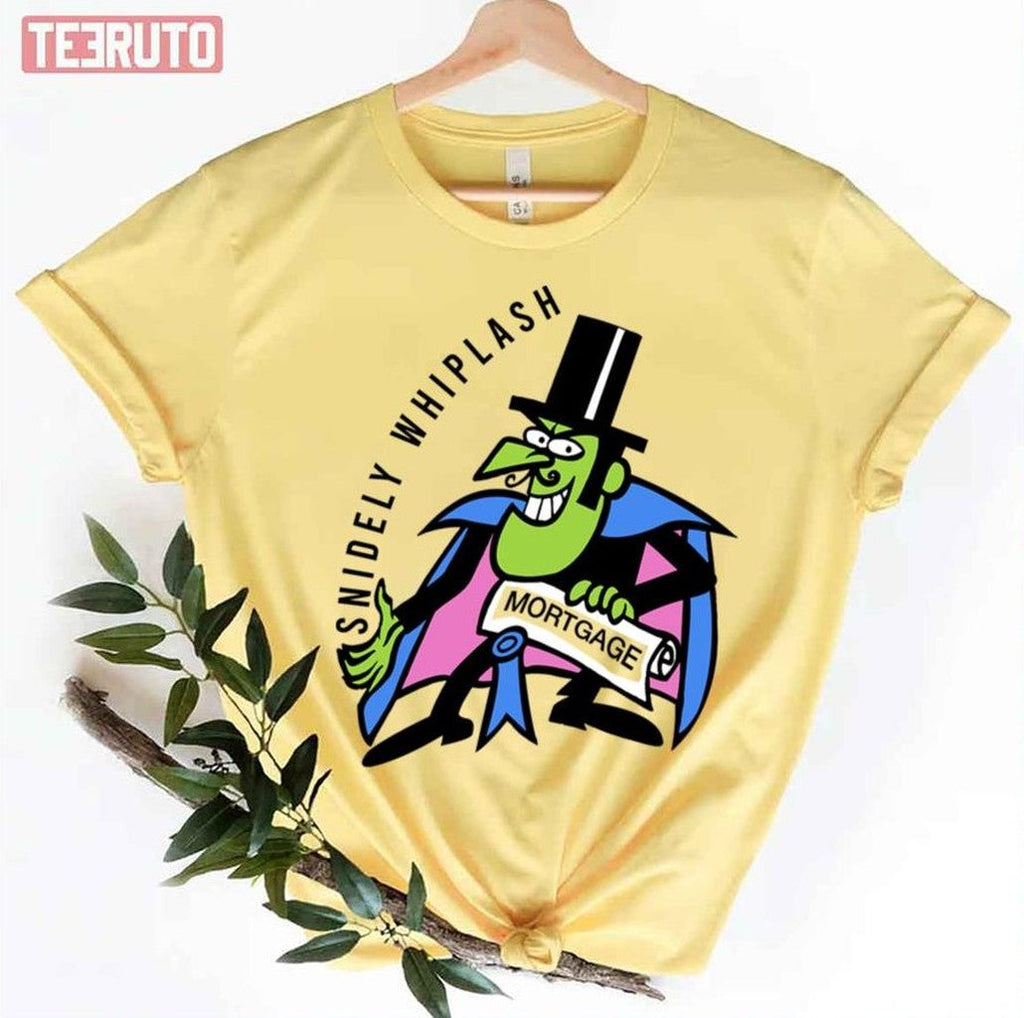 60s Snidely Whiplash Mortgage Rocky Bullwinkle Cartoon Unisex T-Shirt