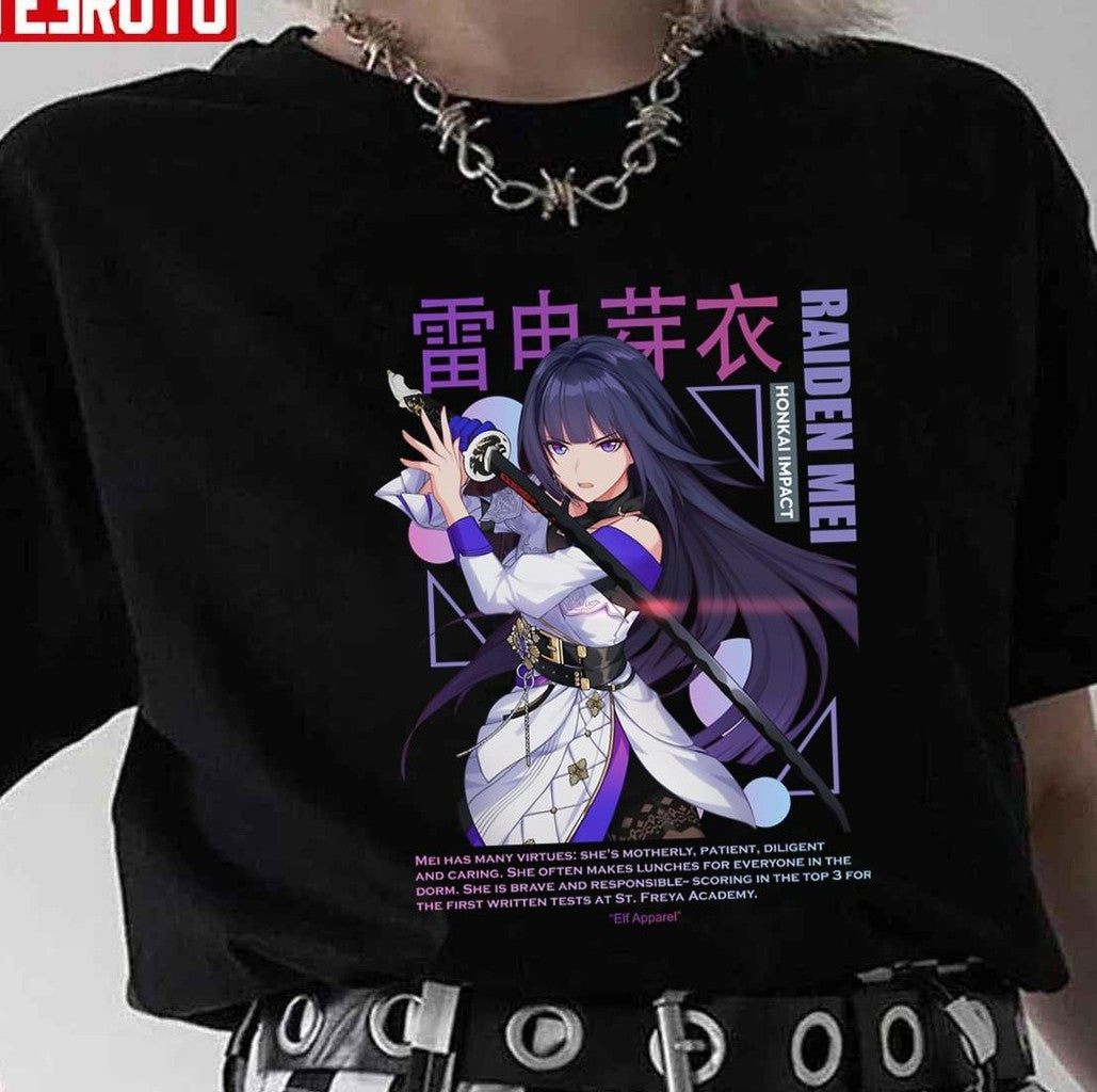 Raiden Mei Apho After Honkai Impact Introduction Unisex T-Shirt