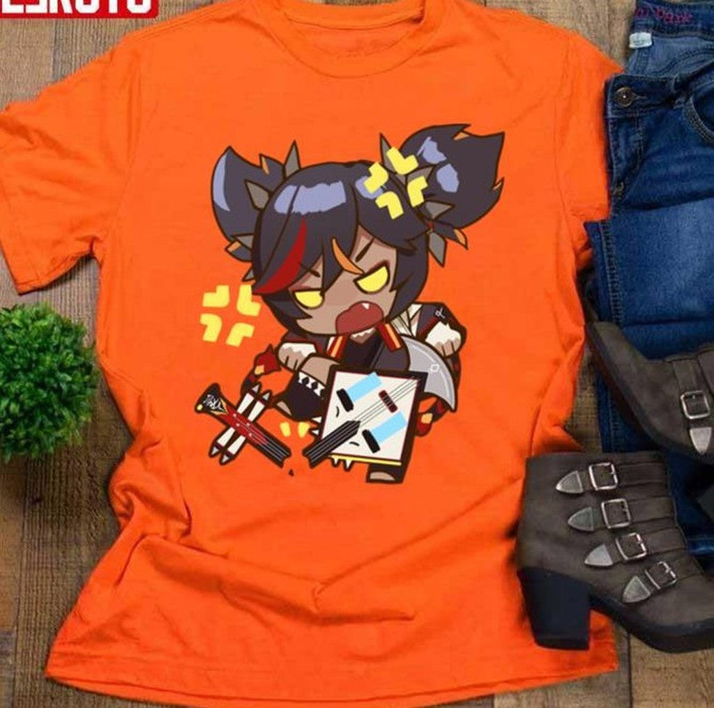 Angry Chibi Xinyan Genshin Impact Unisex T-Shirt