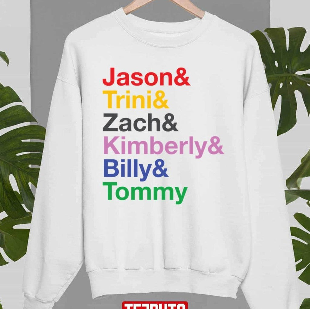 Power Rangers Names Unisex Sweatshirt