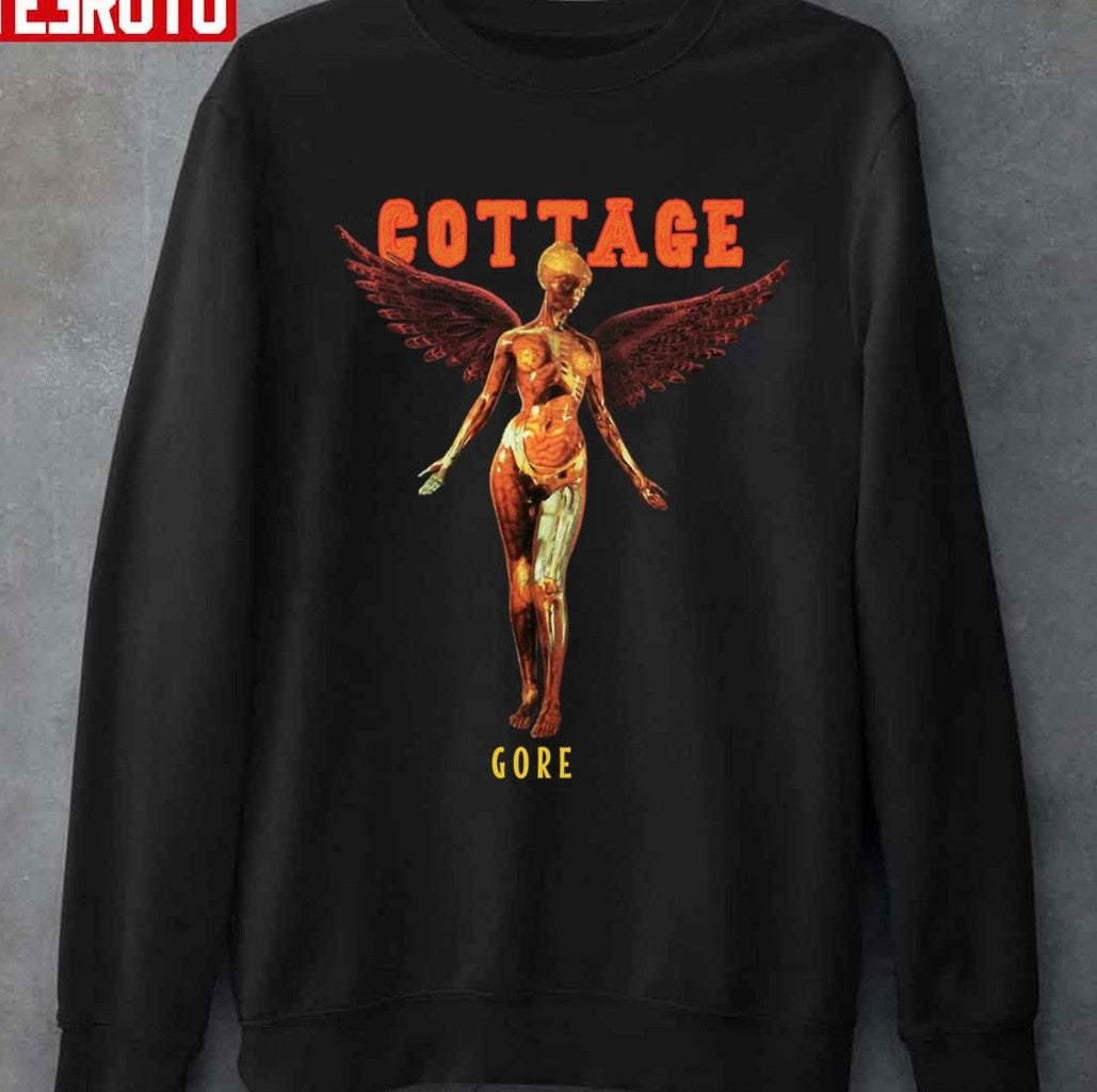 Skeleton Fairy Grunge Fairycore Aesthetic Gothic Cottagecore Unisex Sweatshirt